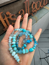 Load image into Gallery viewer, Mali-BLUE mixy gemstone necklace
