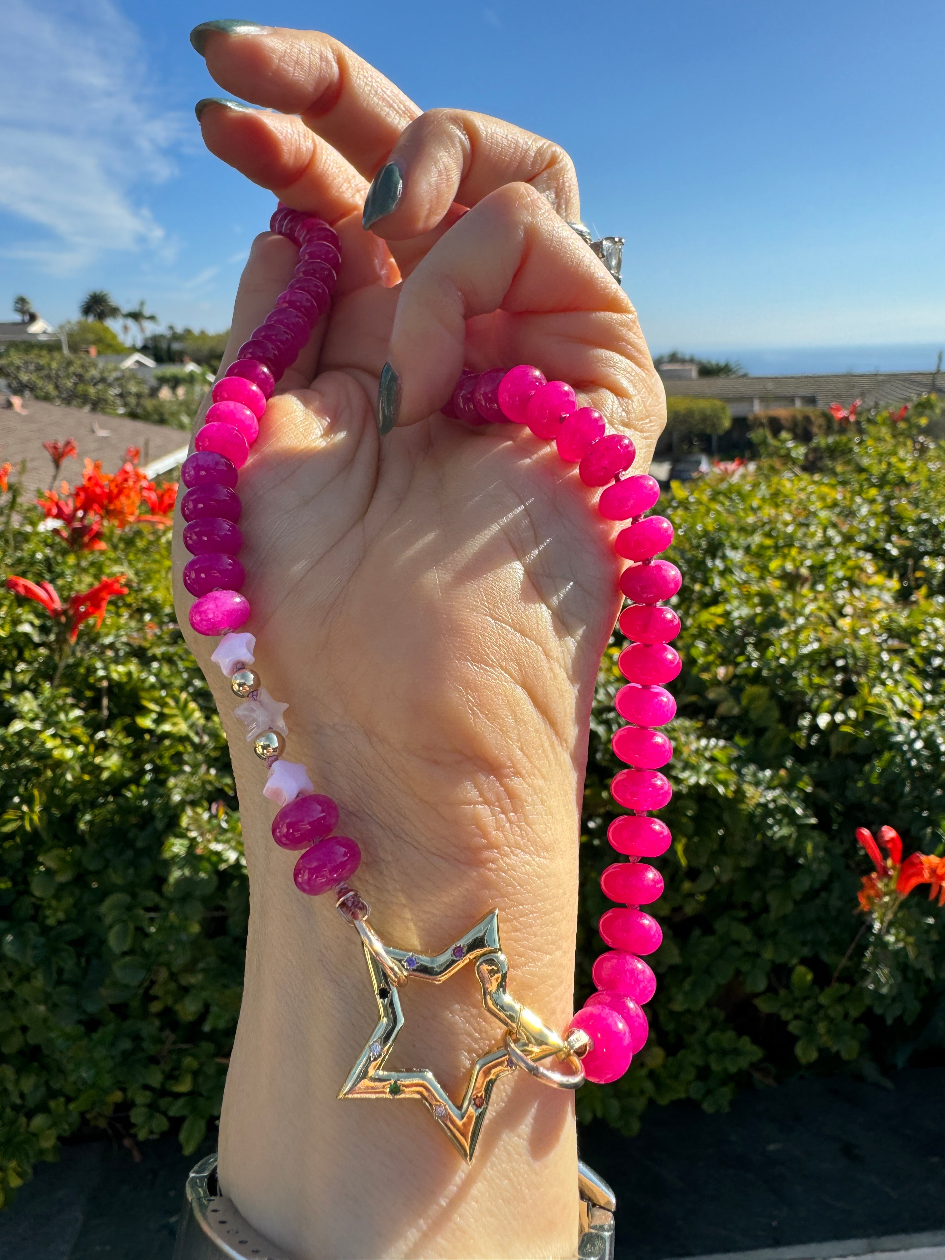 Mel star gemstone necklace