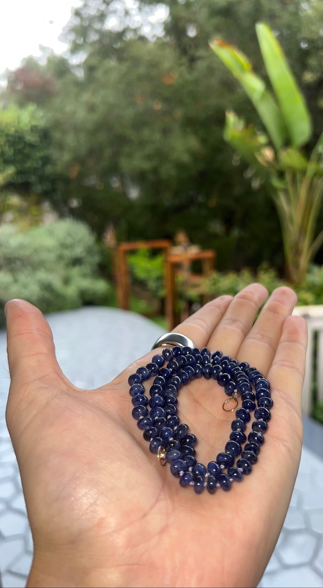 Beautiful Sapphire Necklace 14k