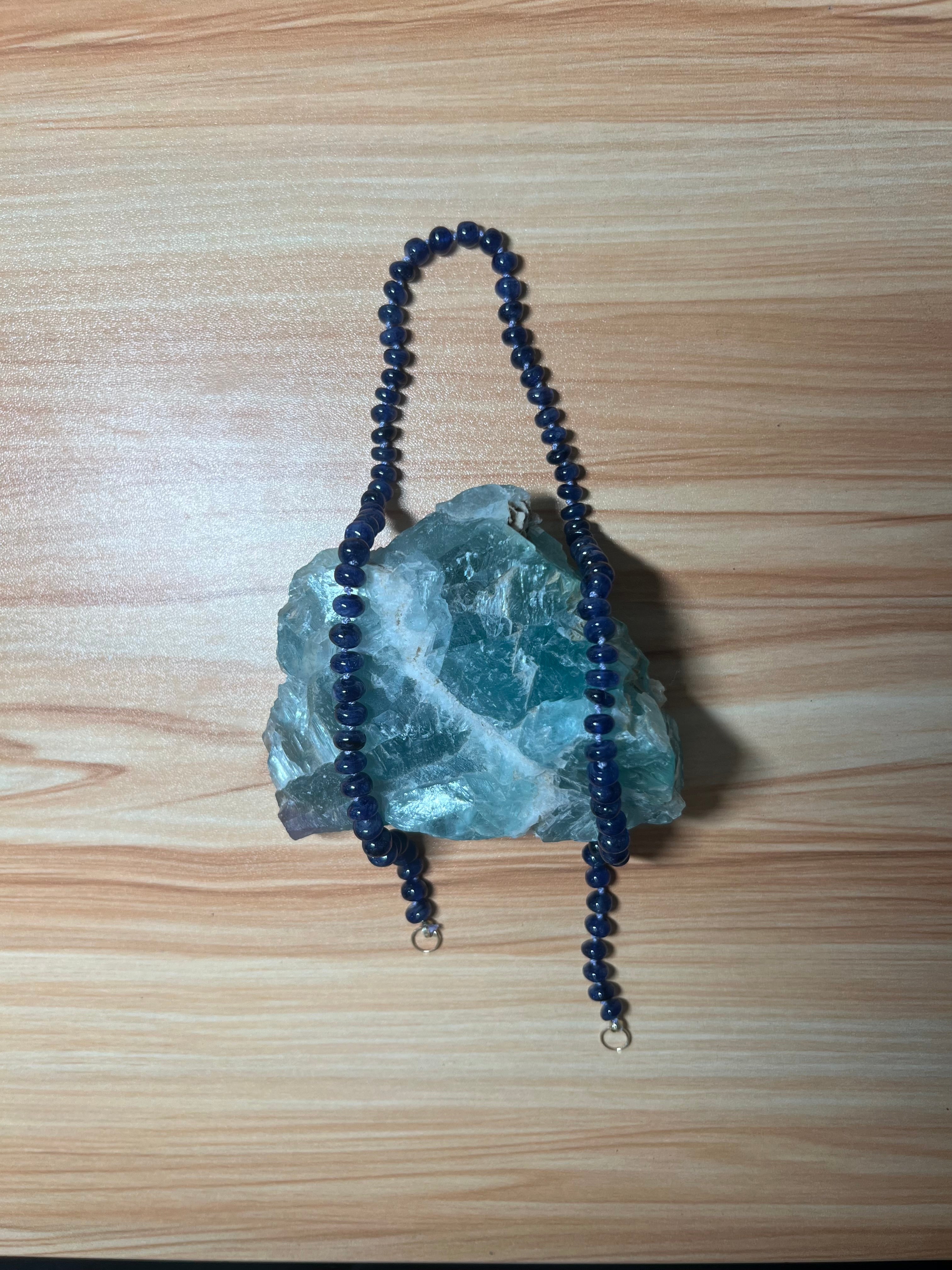 Beautiful Sapphire Necklace 14k
