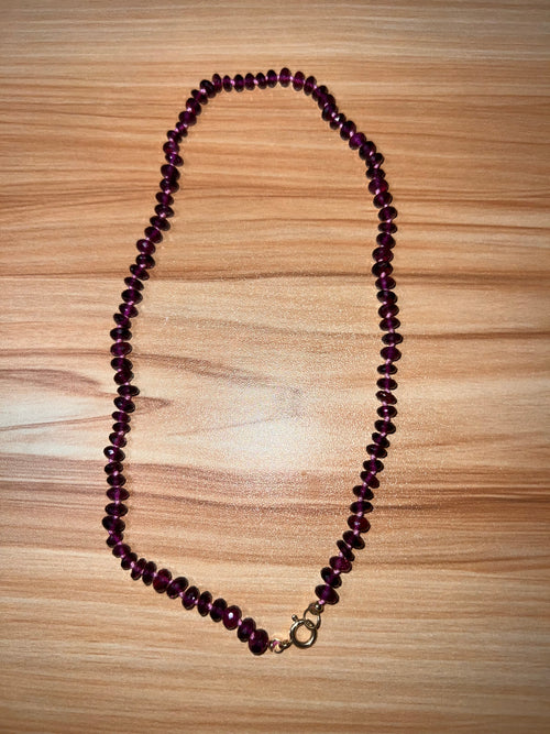 14k Rhodolite Necklace