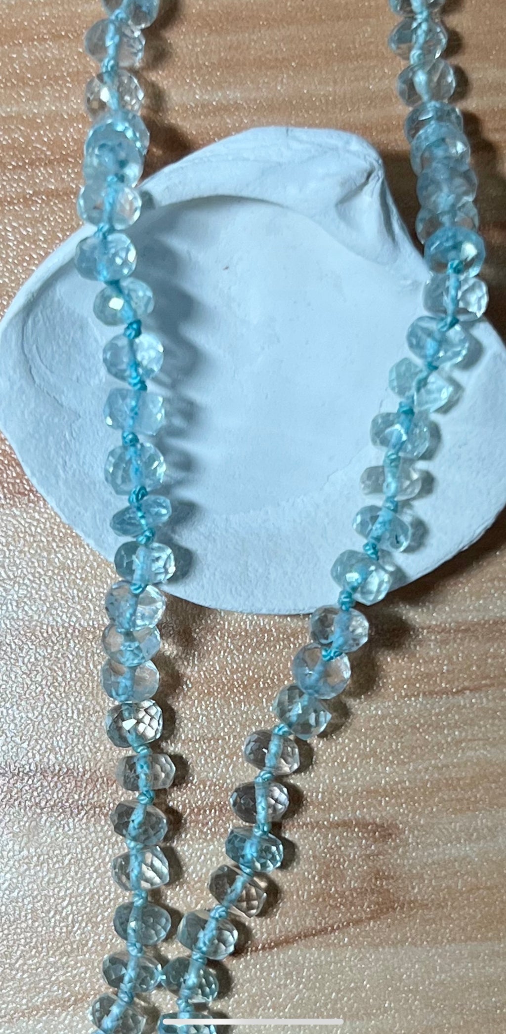14k Aquamarine Necklace