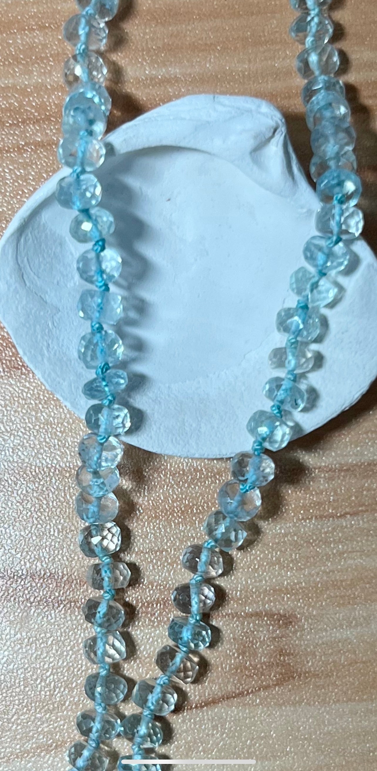 14k Aquamarine Necklace