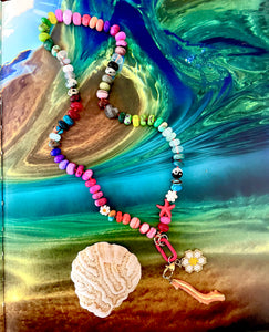 Venice beach gemstone necklace