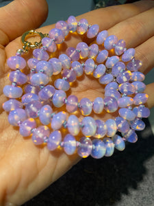 Cotton candy opalite necklace