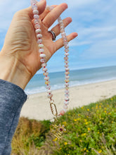 Load image into Gallery viewer, “Petals” cherry blossom agate necklace
