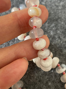 “Petals” cherry blossom agate necklace