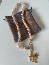 Load image into Gallery viewer, “Petals” cherry blossom agate necklace
