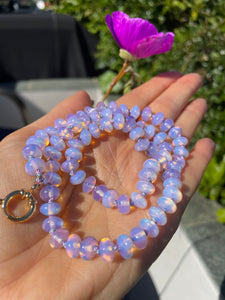 Cotton candy opalite necklace