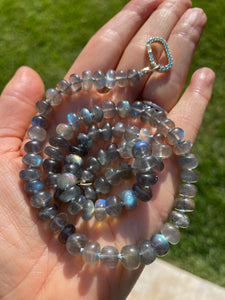 Flashy labradorite necklace