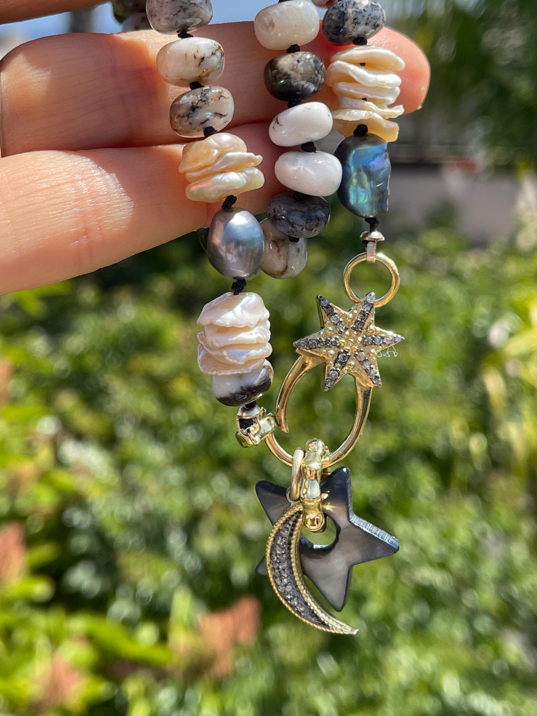 Dendrite agate necklace