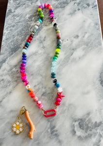 Venice beach gemstone necklace