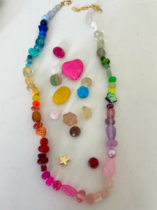 Messy mish mash gemstone rainbow