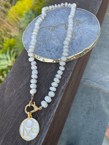 Clear waters silverite necklace