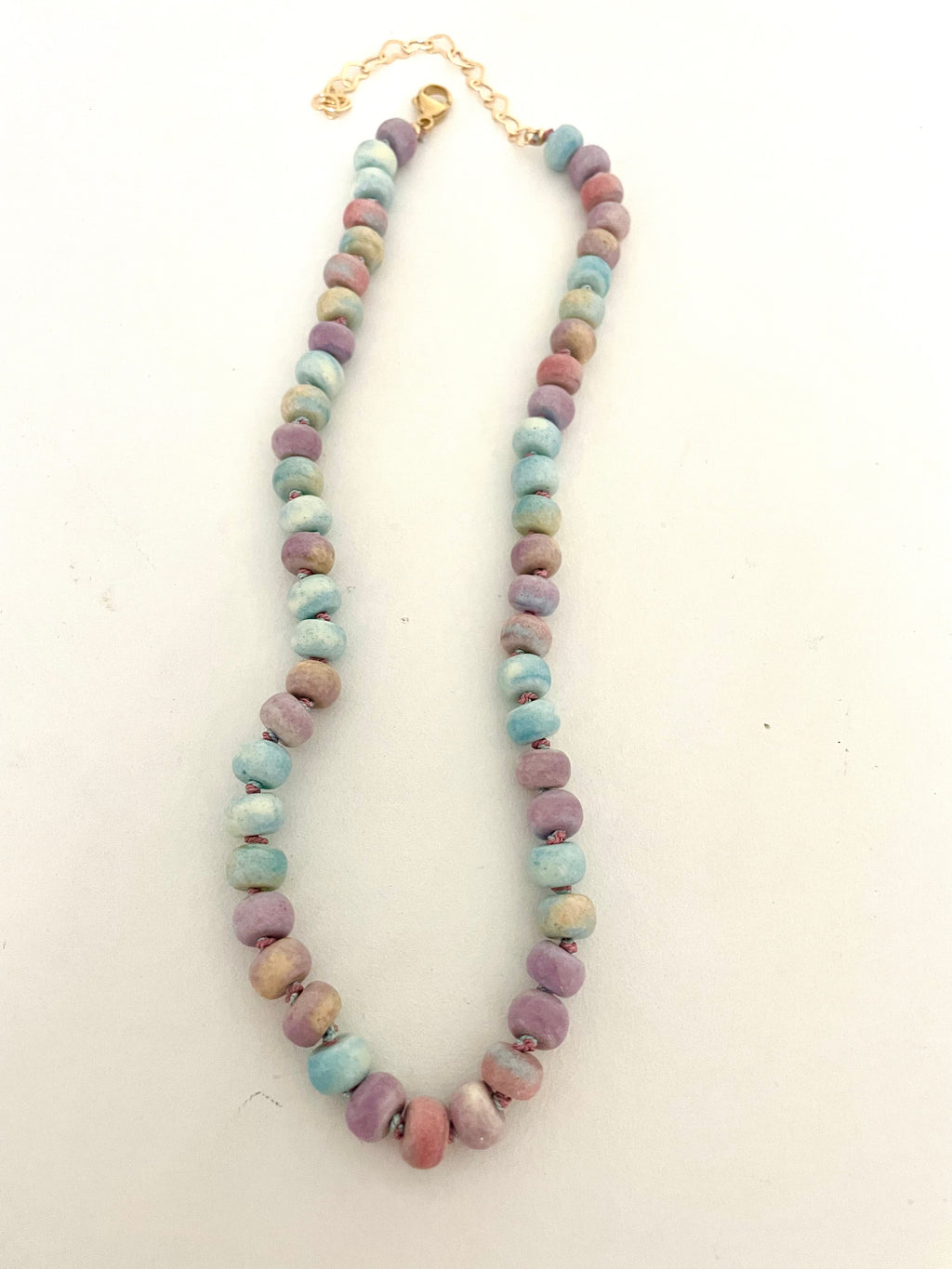 Macaron agate necklace