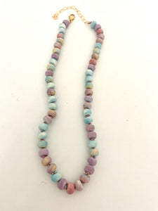 Macaron agate necklace