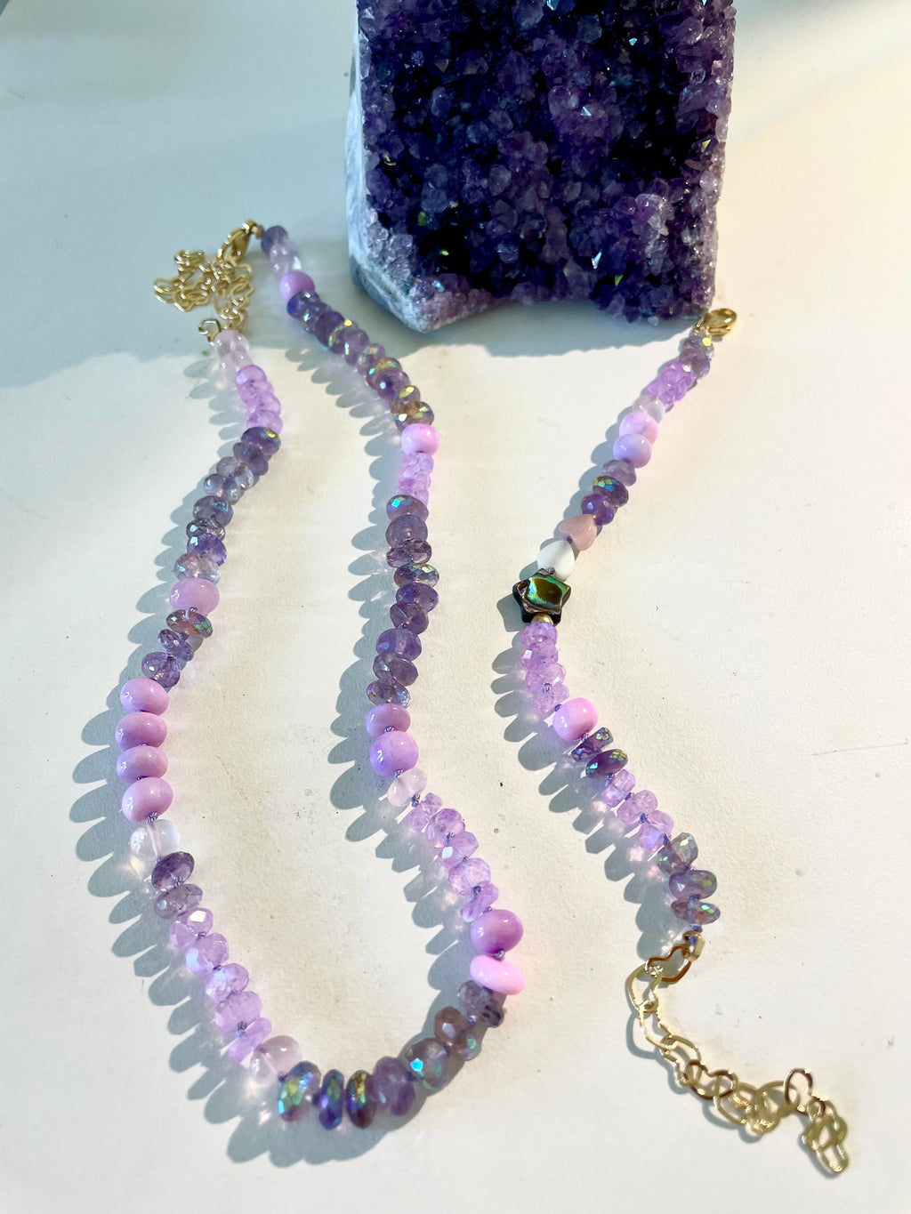 Chrysanthemum adjustable necklace and bracelet