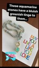 Load image into Gallery viewer, Sandy mermaid gemstone necklace
