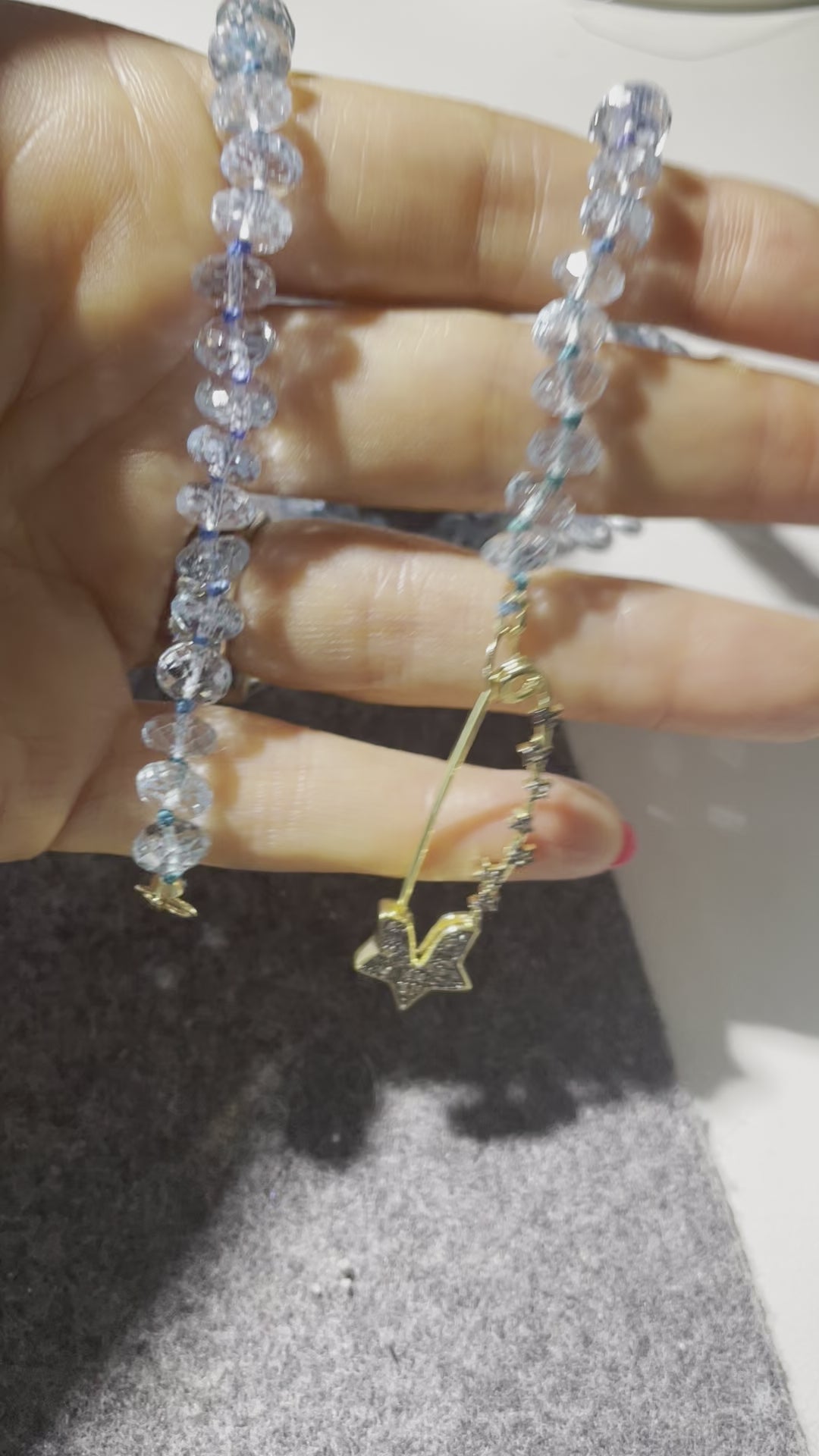 Blue topaz strand