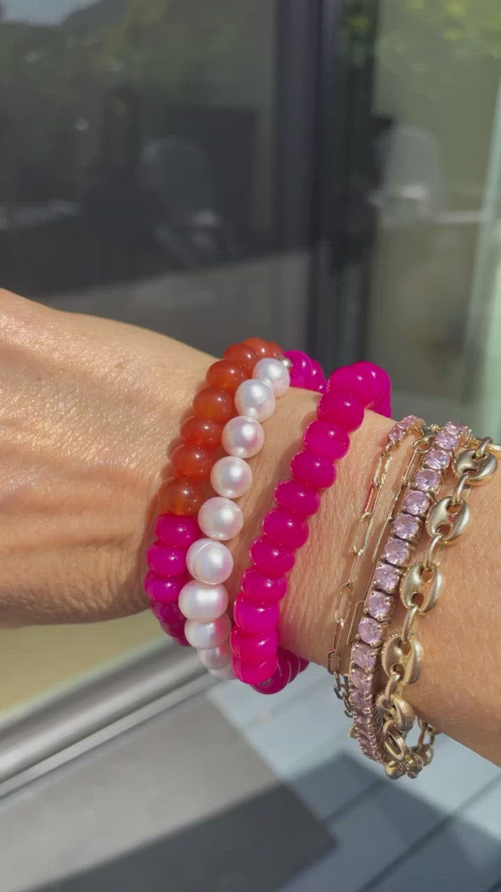 Juicy Neon gemstone bracelets