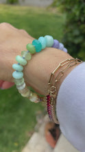 Load and play video in Gallery viewer, Pastel knotted gemstone bracelet
