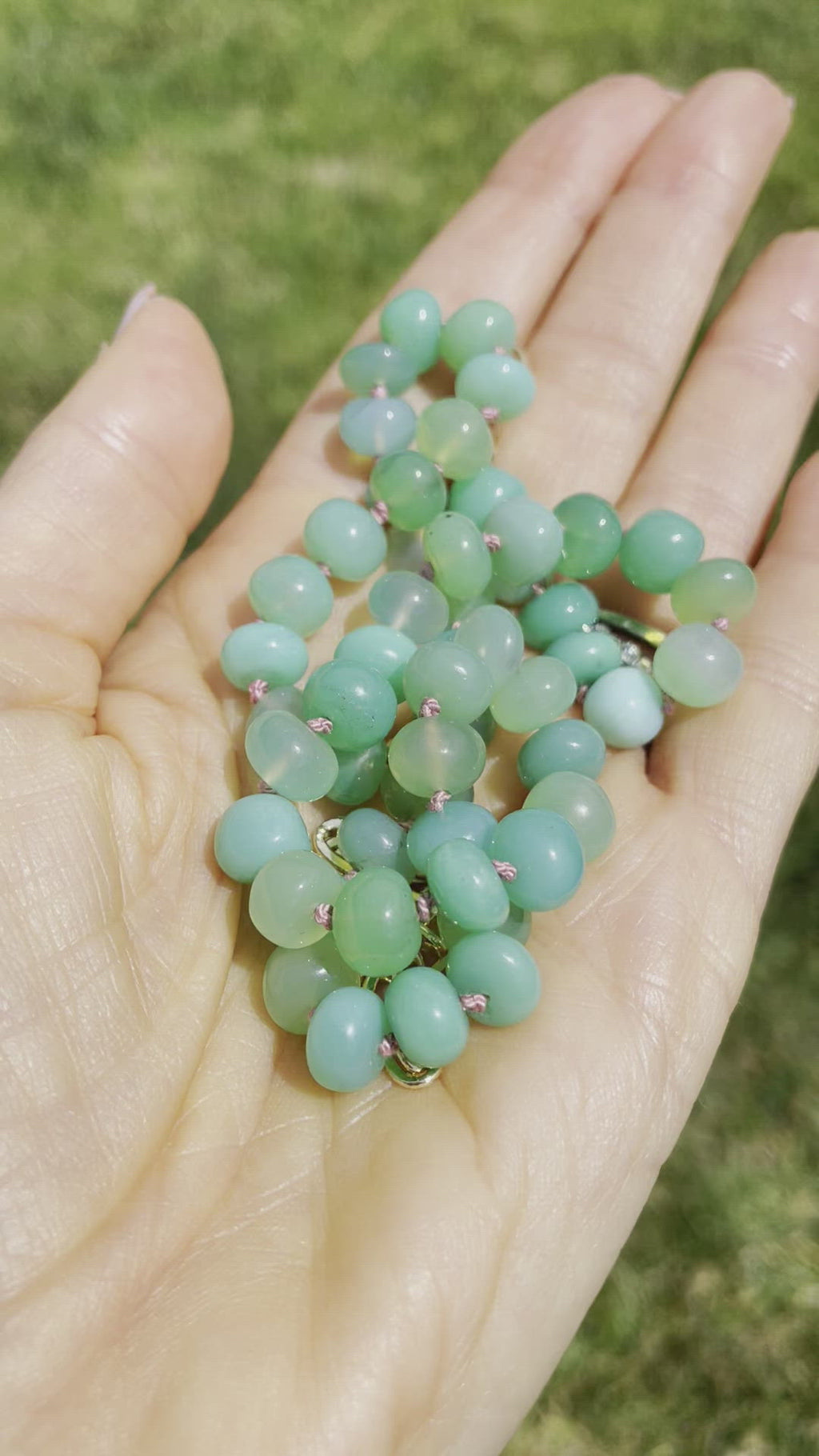 chyrsophrase gemstone necklace