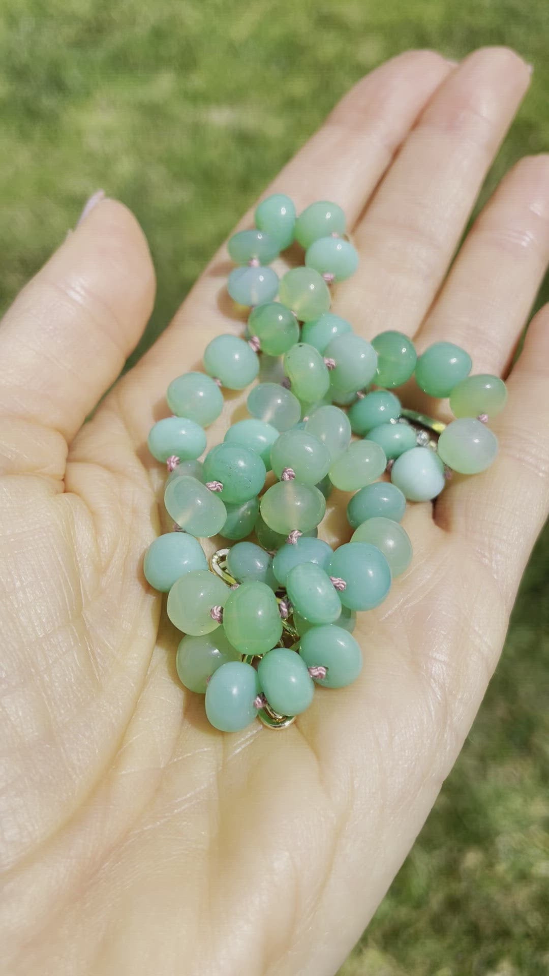 chyrsophrase gemstone necklace