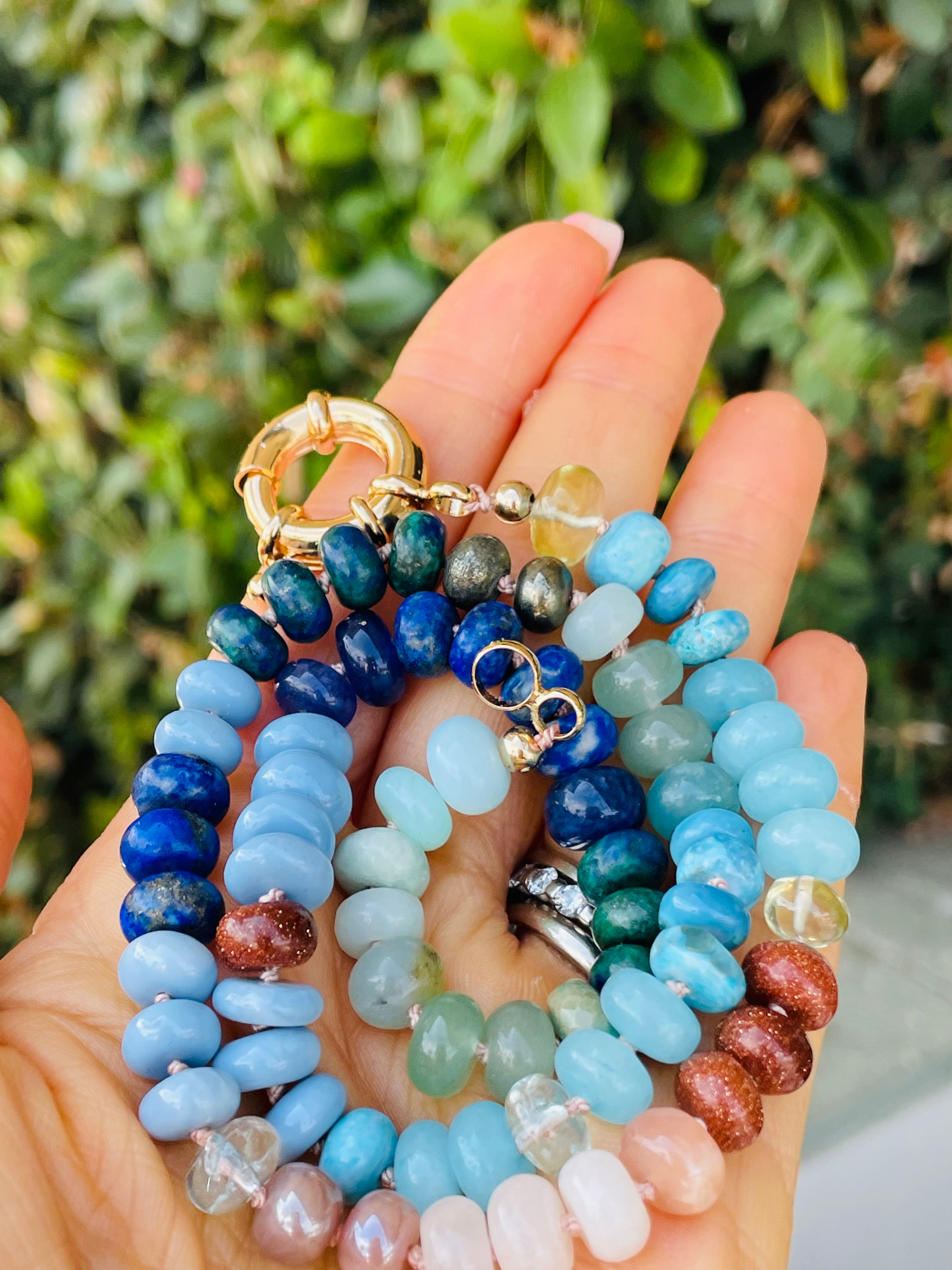 Mother Earth gemstone necklace