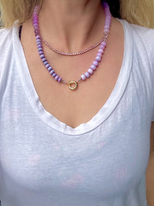 “GLOW-RIA” gemstone necklace