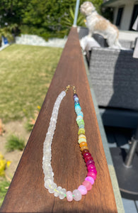 Selenite rainbow halfsie