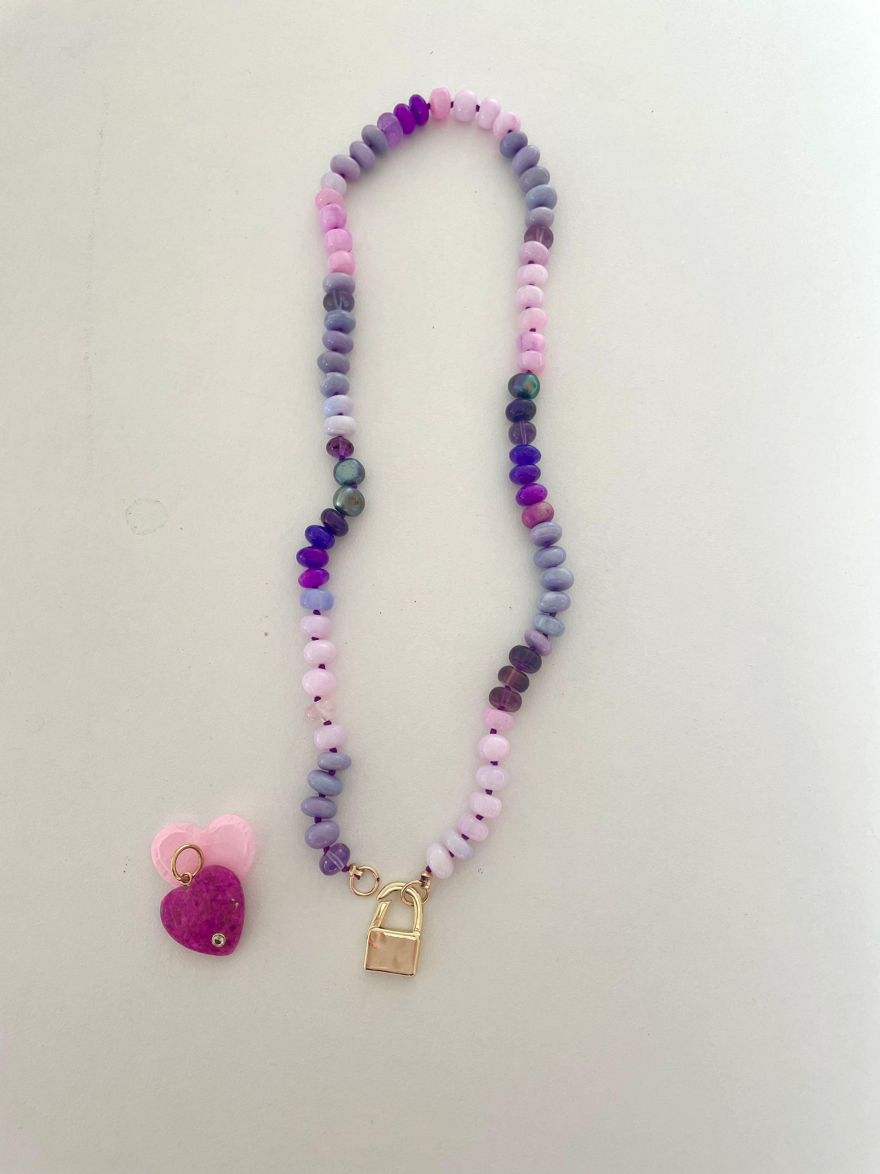 Wild Berry gemstone necklace