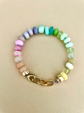 Load image into Gallery viewer, Pastel knotted gemstone bracelet
