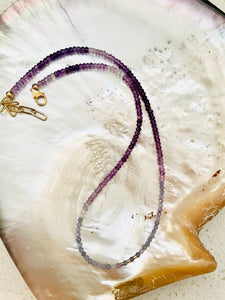 Ombré amethyst necklace