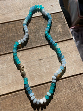 Load image into Gallery viewer, Icee slush gemstone necklace
