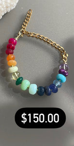 Gemstone halfsie bracelets