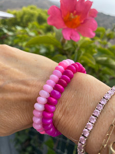 Pink opal bracelets