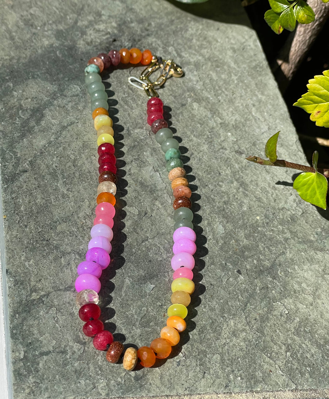 Summer of Love gemstone necklace