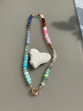 Load image into Gallery viewer, Soft gemstone rainbow necklace
