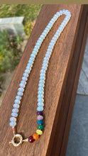 Load image into Gallery viewer, ROYGBIV pop opalite necklace
