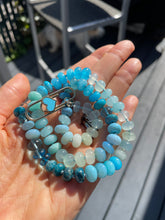 Load image into Gallery viewer, Blue lagoon gemstone necklace
