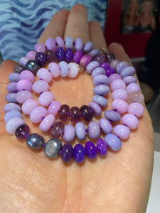 Wild Berry gemstone necklace