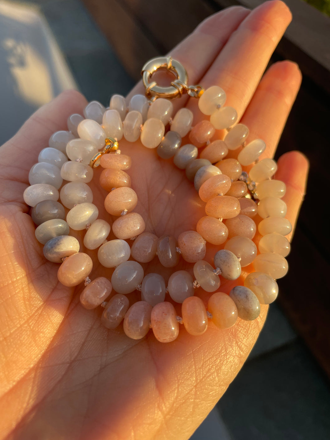 Moonstone beach necklace