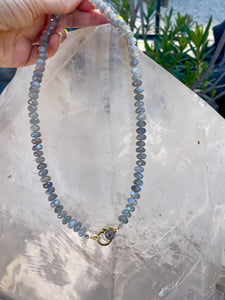 Labradorite good vibes necklace