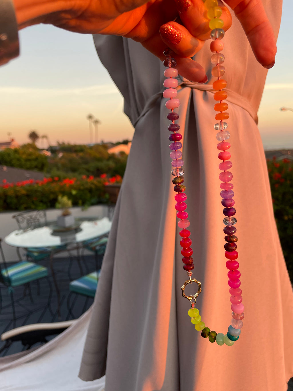 Jolly gemstone necklace