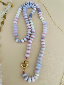 Purple-icious ombré opal necklace