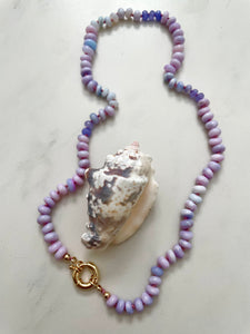 Purple-icious ombré opal necklace