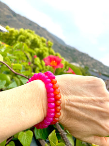 Juicy Neon gemstone bracelets