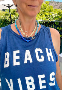 Cabo Wabo ombré blue necklace