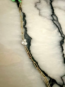 Heart diamond bracelet