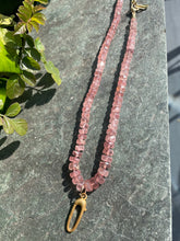 Load image into Gallery viewer, Strawberry quartz necklace
